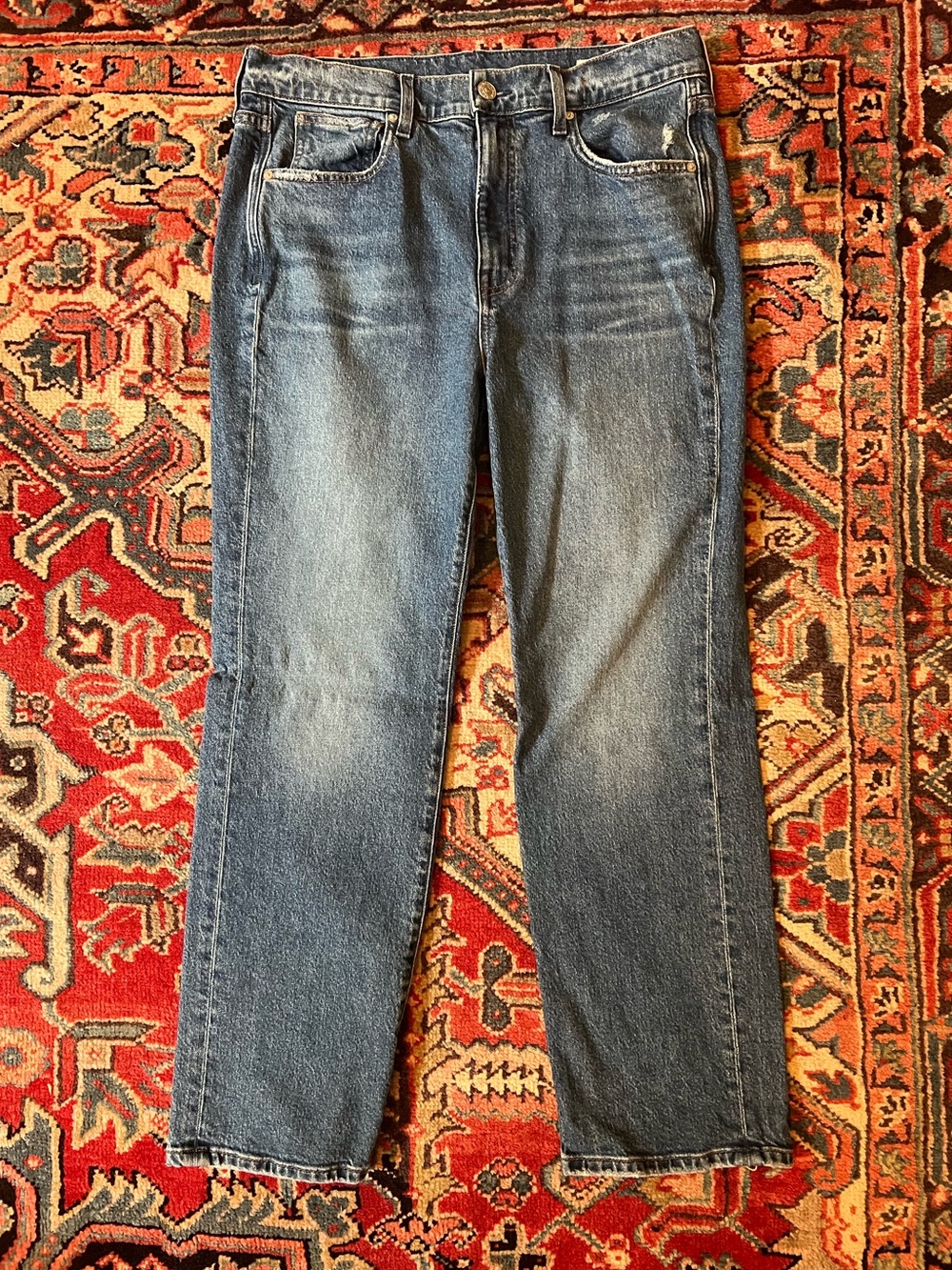 AYR Lala Jeans in Mid Wash with Minimal Distressing— Womens 32S